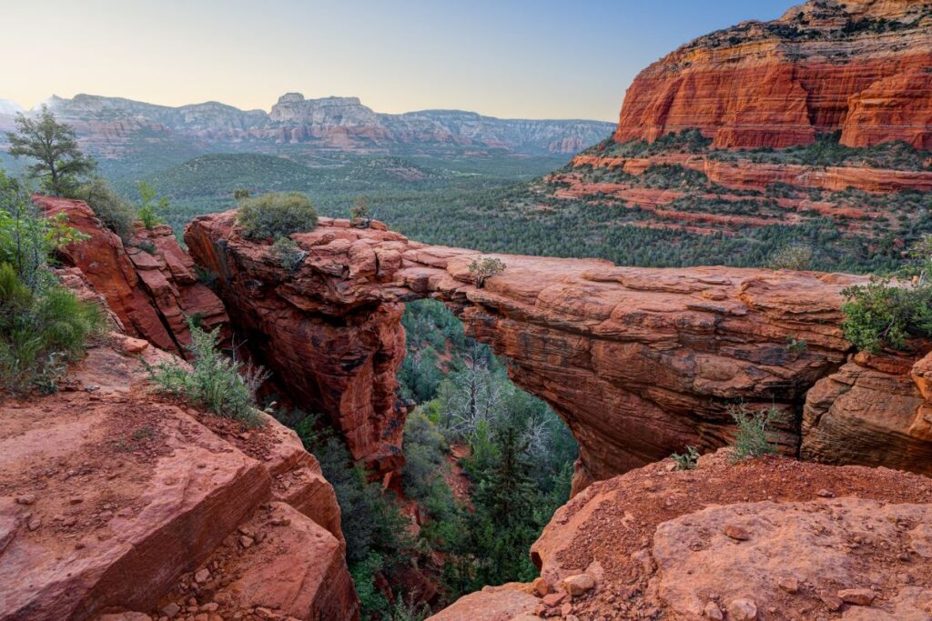 Devil's Bridge at sunset. Sedona, Arizona, USA